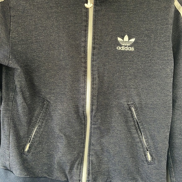 Adidas Originals Firebird Dark Blue Trefoil Track Jacket Women’s Size Medium - Picture 3 of 7